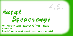 antal szeverenyi business card